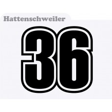 Motorbike Race Numbers (hattenschweiler)