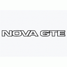 Old Skool Classic Vinyl Sticker: Nova GTE