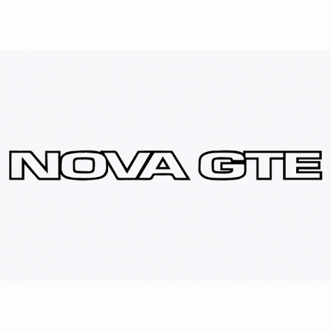 Old Skool Classic Vinyl Sticker: Nova GTE