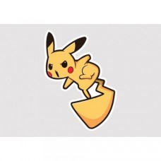 Pikachu Full Colour Vinyl Sticker