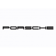 Porsche Wordmark Badge Vinyl Sticker