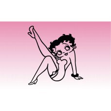 Betty Boop 2 Girly Sticker