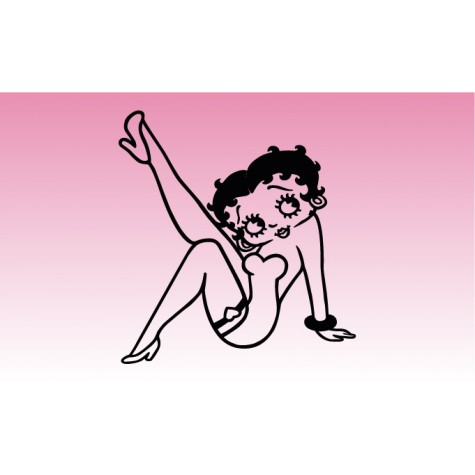 Betty Boop 2 Girly Sticker