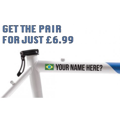 Brazil Cycling Tag £6.99 for both sides