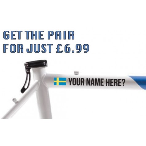 Sweden Cycling Tag £6.99 for both sides