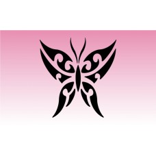 Butterfly Tribal 1 Girly Sticker