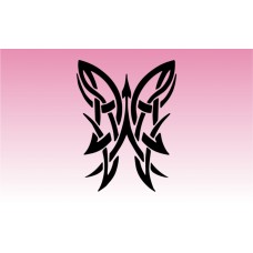 Butterfly Tribal 4 Girly Sticker