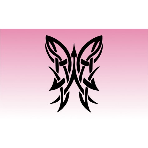 Butterfly Tribal 4 Girly Sticker