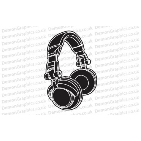 DJ Headphones Sticker