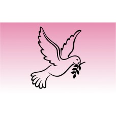 Dove Peace Girly Sticker