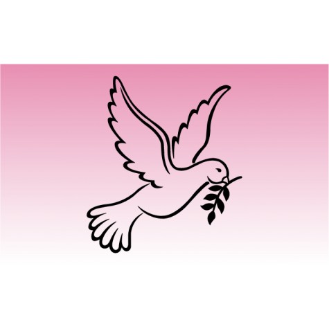 Dove Peace Girly Sticker