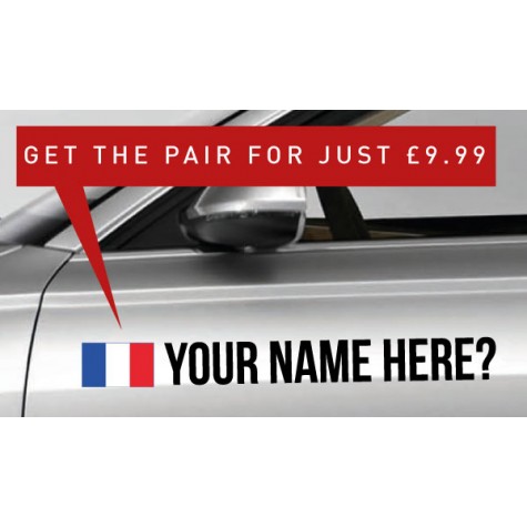 France Rally Tag £9.99 for both sides