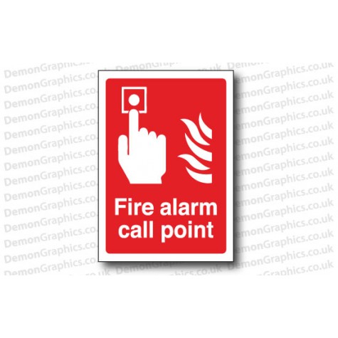 Fire Alarm Call Point Sticker or Sign