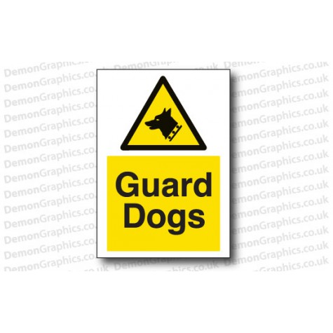 Guard Dogs Sticker or Sign