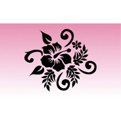 Hibiscus 2 Girly Sticker