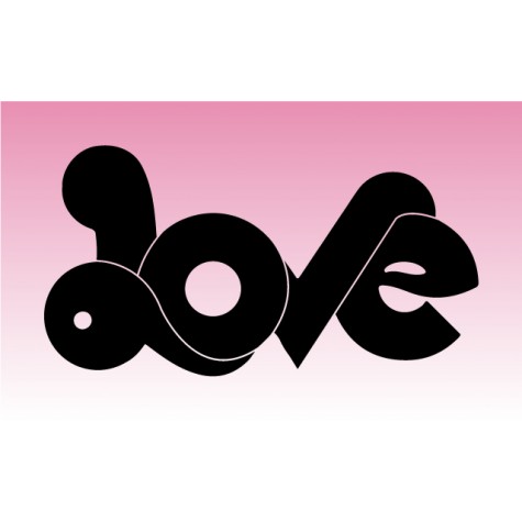 Love 1 Girly Sticker