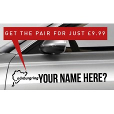 Nurburgring Rally Tag £9.99 for both sides