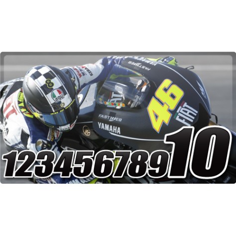 Racing Numbers 2 Colours
