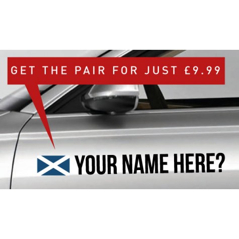 Scotland Rally Tag £9.99 for both sides