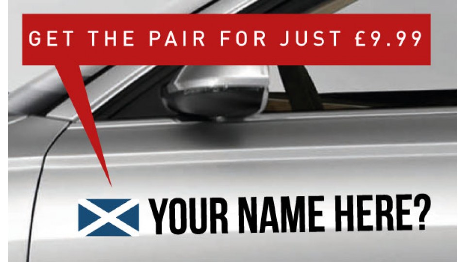 Scotland Rally Tag £9.99 for both sides
