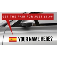 Spain Rally Tag £9.99 for both sides