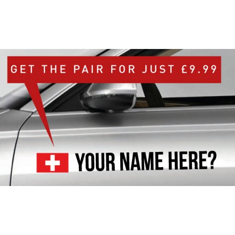 Switzerland Rally Tag £9.99 for both sides