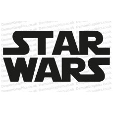 Star Wars Logo Adhesive Vinyl Sticker
