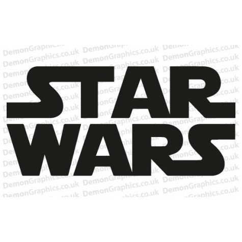 Star Wars Logo Adhesive Vinyl Sticker