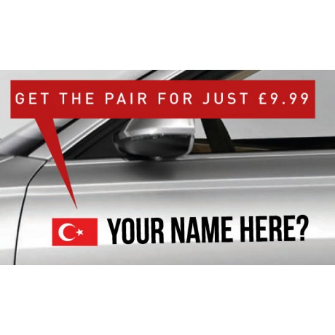 Turkey Rally Tag £9.99 for both sides