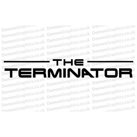 The Terminator Adhesive Vinyl Sticker