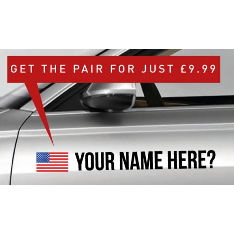 USA Rally Tag £9.99 for both sides