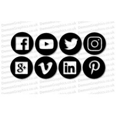 Social Media Icon Sticker Pack