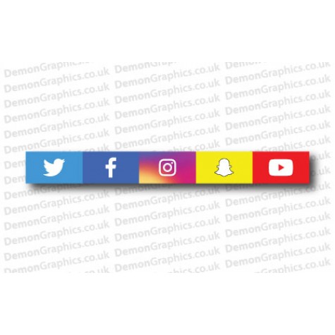 All Social Media Logos Sticker