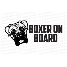 Boxer On Board Sticker