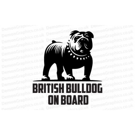 British Bulldog On Board Sticker