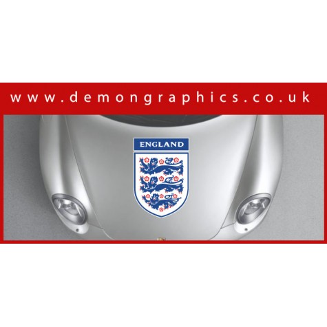 Bonnet Sticker - England 3 Lions