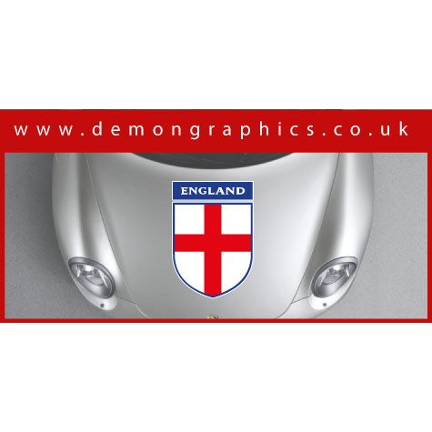 Bonnet Sticker - England Shield