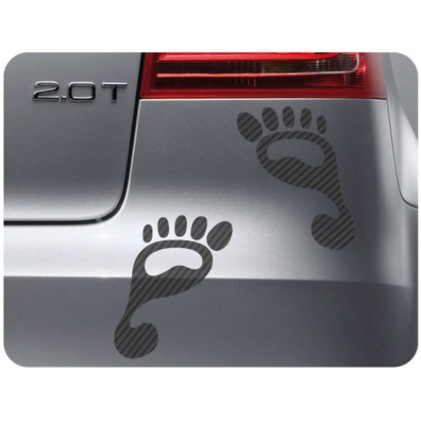 Carbon footprint (pair of)