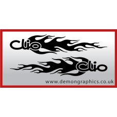 Logo flames : Clio