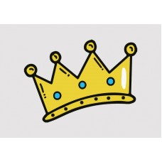 Crown Full Colour Vinyl Sticker