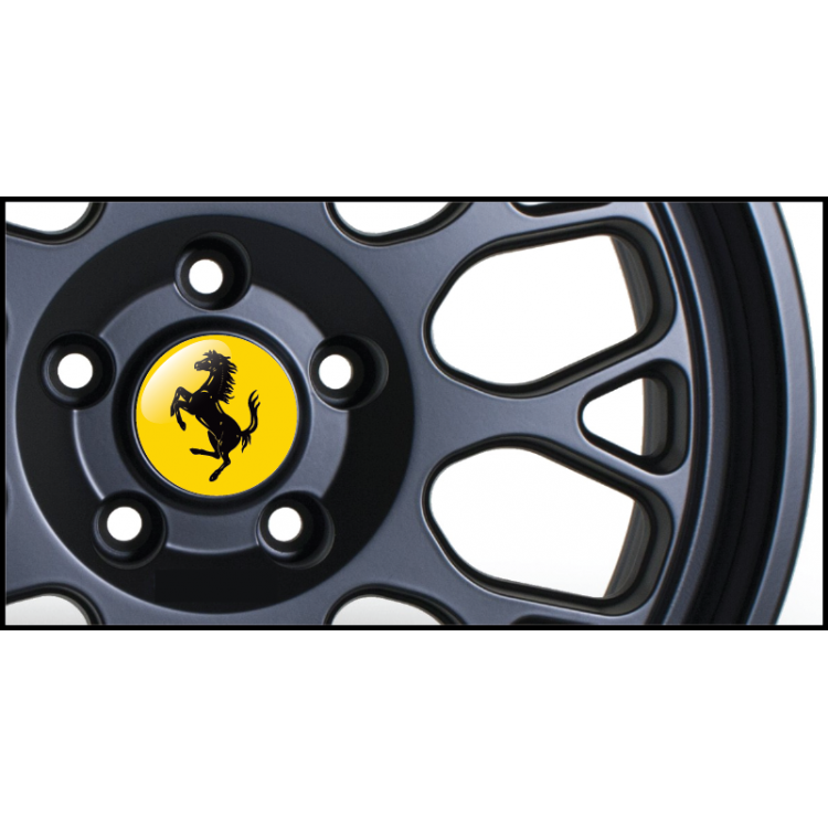 Ferrari Gel Domed Wheel Badges (Set of 4)