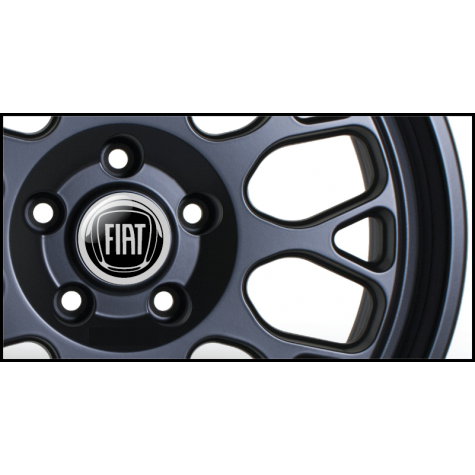 Fiat Gel Domed Wheel Badges (Set of 4)