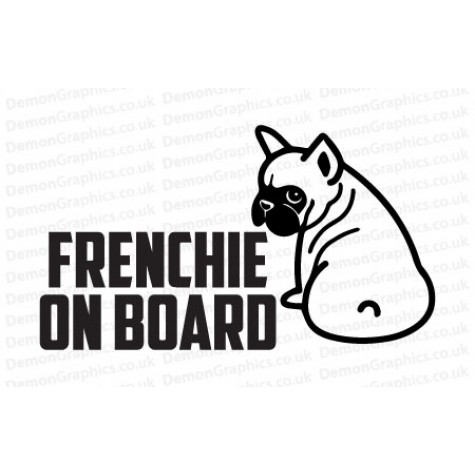 French Bulldog On Board Sticker 1