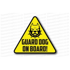 Guard Dog On Board Logo Sticker