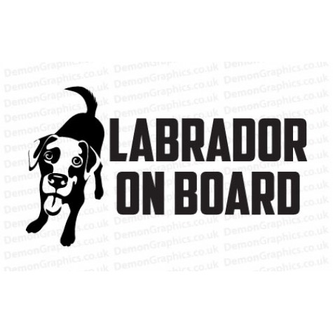 Labrador On Board Sticker