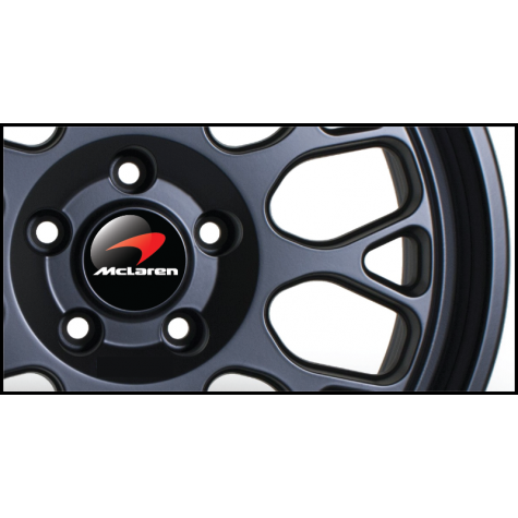 Mclaren Gel Domed Wheel Badges (Set of 4)