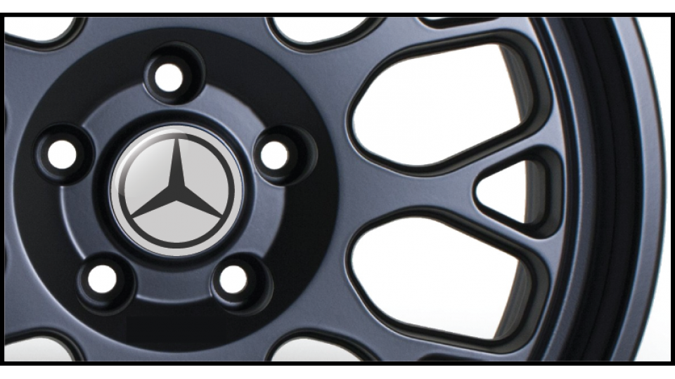 Mercedes Gel Domed Wheel Badges (Set of 4)