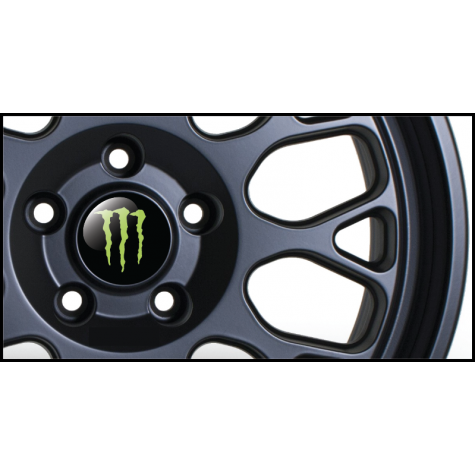 Monster Energy Gel Domed Wheel Badges (Set of 4)