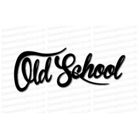 Old School Sticker