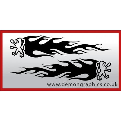 Logo flames : Peugeot